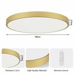 IMMAX NEO LITE SEMPLICI SMART stropné svietidlo, BEACON, 100cm, 128W, 9088lm, zlaté, Wi-Fi, TUYA