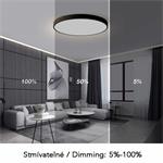 IMMAX NEO LITE SEMPLICI SMART stropné svietidlo, BEACON, 80cm, 96W, 6912lm, čierna, Wi-Fi, TUYA