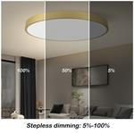 IMMAX NEO LITE SEMPLICI SMART stropné svietidlo, BEACON, 80cm, 96W, 6912lm, zlaté, Wi-Fi, TUYA