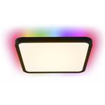 IMMAX NEO LITE TUDO SMART stropné svietidlo s RGB podsvietením 40x40cm, 50W Wi-Fi čierna, TUYA
