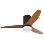 IMMAX NEO LITE VENTO SMART stropné svietidlo s ventilátorom 18W TUYA Wi-Fi hnedo-čierna