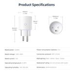 IMMAX NEO SMART chytrá vnitřní zásuvka THIN s kolíkem (typ E) Wi-Fi