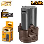 Ingco FBLI12153E 1,5Ah Li-Ion 12V S12 batéria
