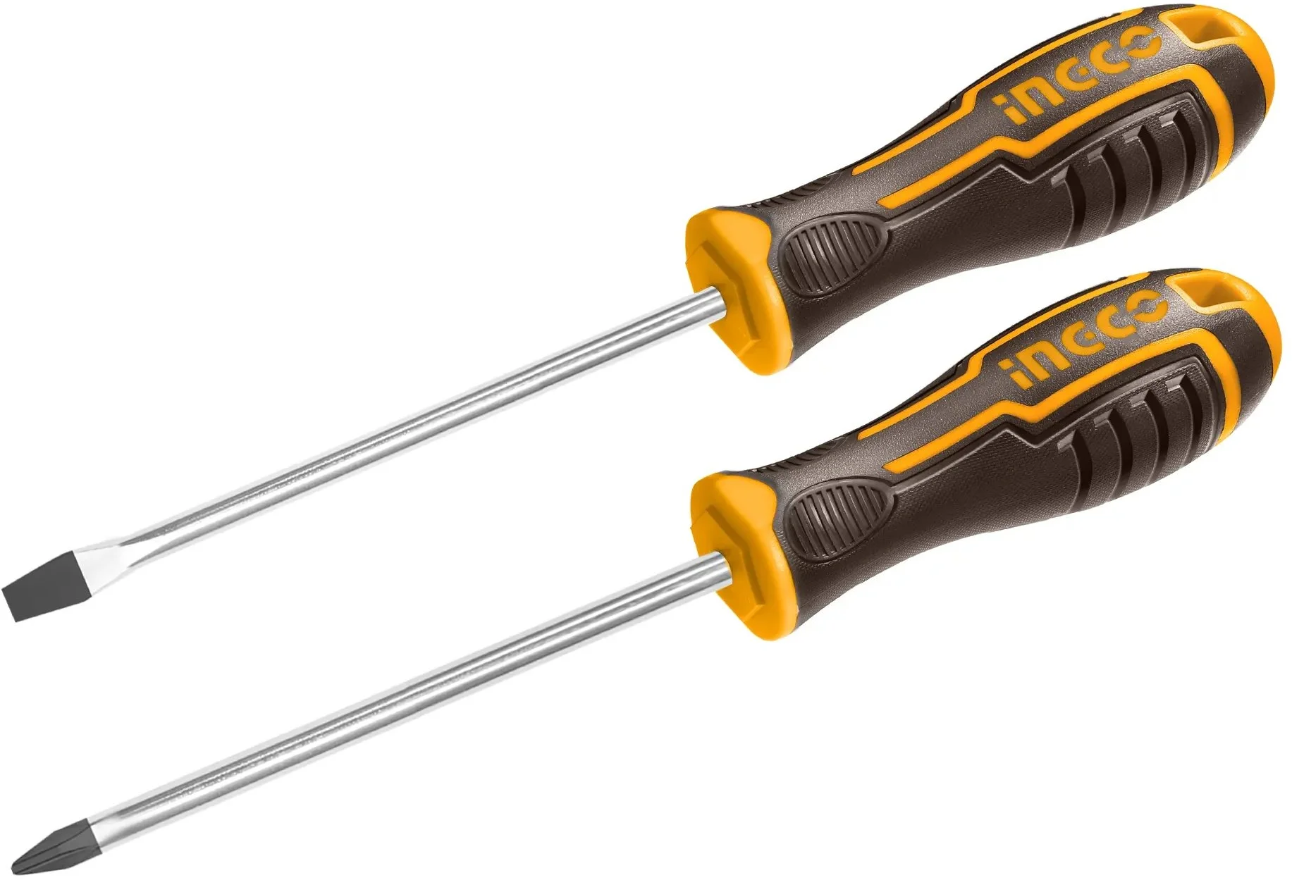 Ingco HKSD0248 Sada skrutkovačov plochý + krížový 2ks CrV