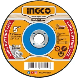 Ingco MCD121255 Kotúč na rezanie kovov 125 x 1,2 mm, sada 10 ks