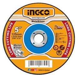 Ingco MCD121255 Metal cutting wheel, 125x1,2mm, set of 10