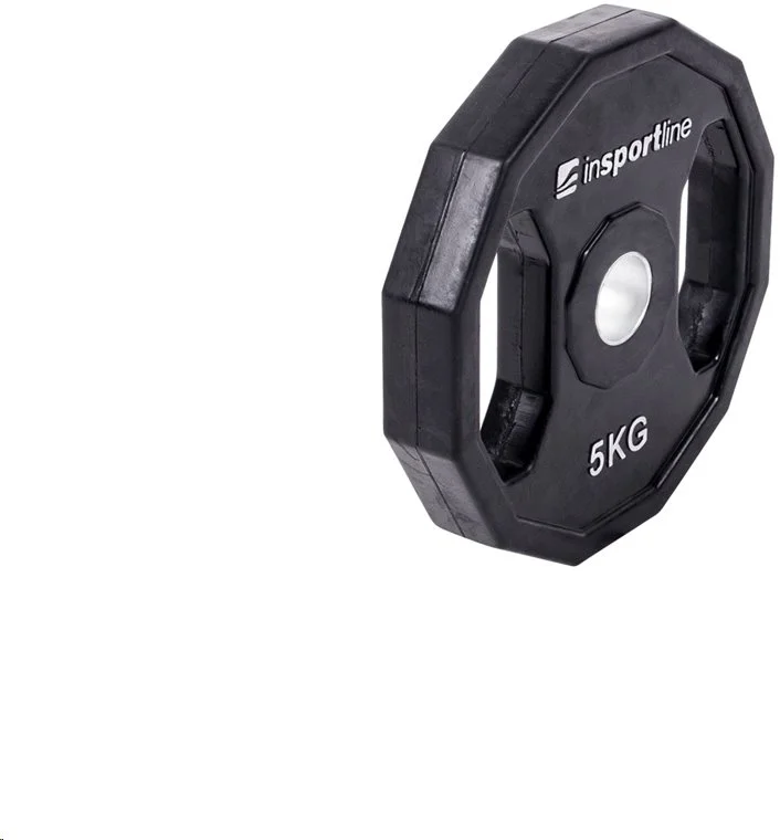inSPORTline 5 kg pogumovaný kotúč Ruberton pre 30 mm tyč