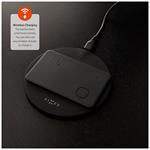 Inteligentná sledovacia karta FIXED Tag Card s podporou funkcie Find My, bezdrôtové nabíjanie, čierna