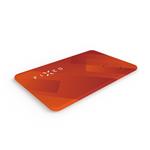 Inteligentná sledovacia karta FIXED Tag Card s podporou funkcie Find My, bezdrôtové nabíjanie, oranžová