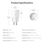 Inteligentná vnútorná zásuvka IMMAX NEO SMART THIN s kolíkom (typ E) Wi-Fi