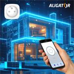 Inteligentná zásuvka ALIGATOR Wi-Fi s meraním spotreby