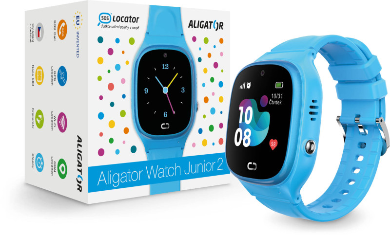 Inteligentné hodinky Aligator Watch Junior 2, modré