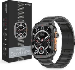 Inteligentné hodinky ALIGATOR Watch Sport GPS, čierne