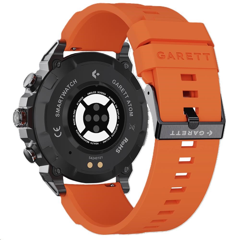 Inteligentné hodinky Garett Atom Black Steel