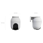 IP kamera EZVIZ C8c 4Mp/ PTZ/ Wi-Fi/ 4Mpix/ IP65 ochrana 4mm objektív/ H.265/ IR osvetlenie do 30m biela