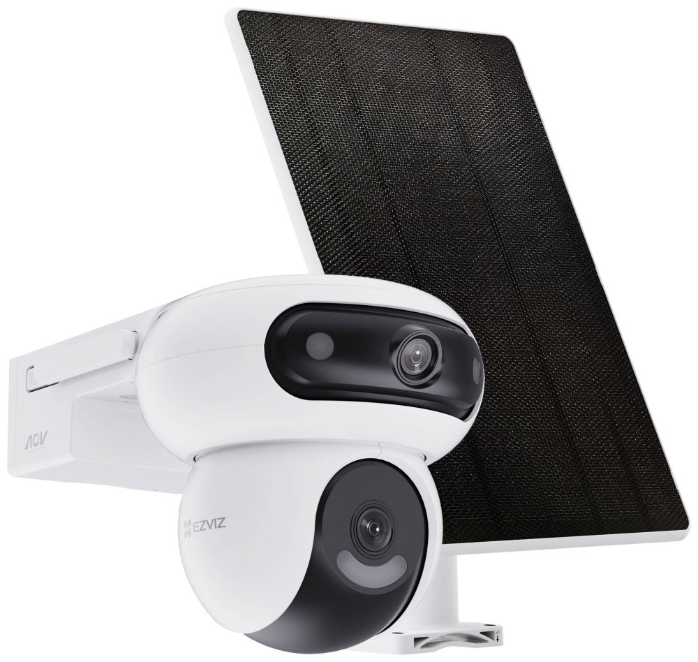 IP kamera EZVIZ HB90 (sada) / PTZ / Wi-Fi / 2x 4 Mpix / stupeň krytia IP65 / duálny objektív 2,8 + 6 mm / H.265 / IR až 35 m / + 8 W solárny panel
