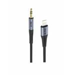 iPEAX adaptér Lightning / 3,5 mm jack 1,5 m, čierny