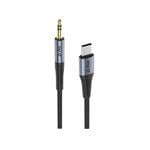 iPEAX adaptér USB-C / 3,5 mm jack 1,5 m, čierny