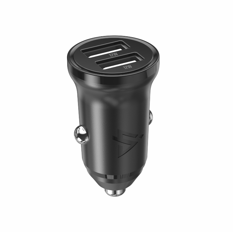 iPEAX autonabíječka CL-02, 4,8 A, 2× USB-A, černá