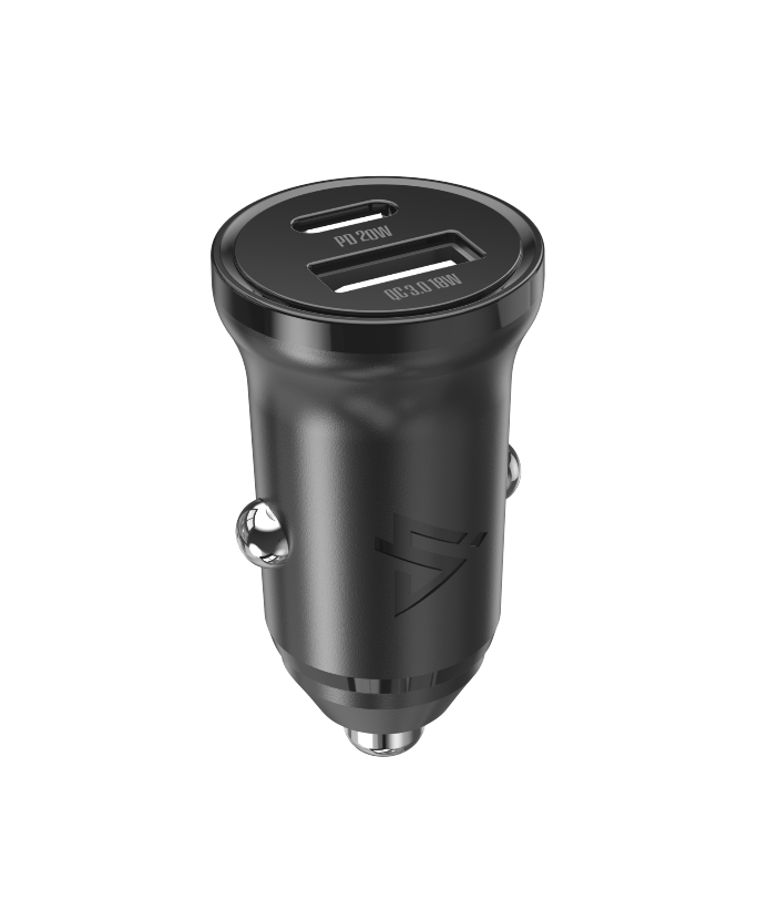 iPEAX autonabíječka CL-03, PD, 20 W, USB-C + USB-A, černá