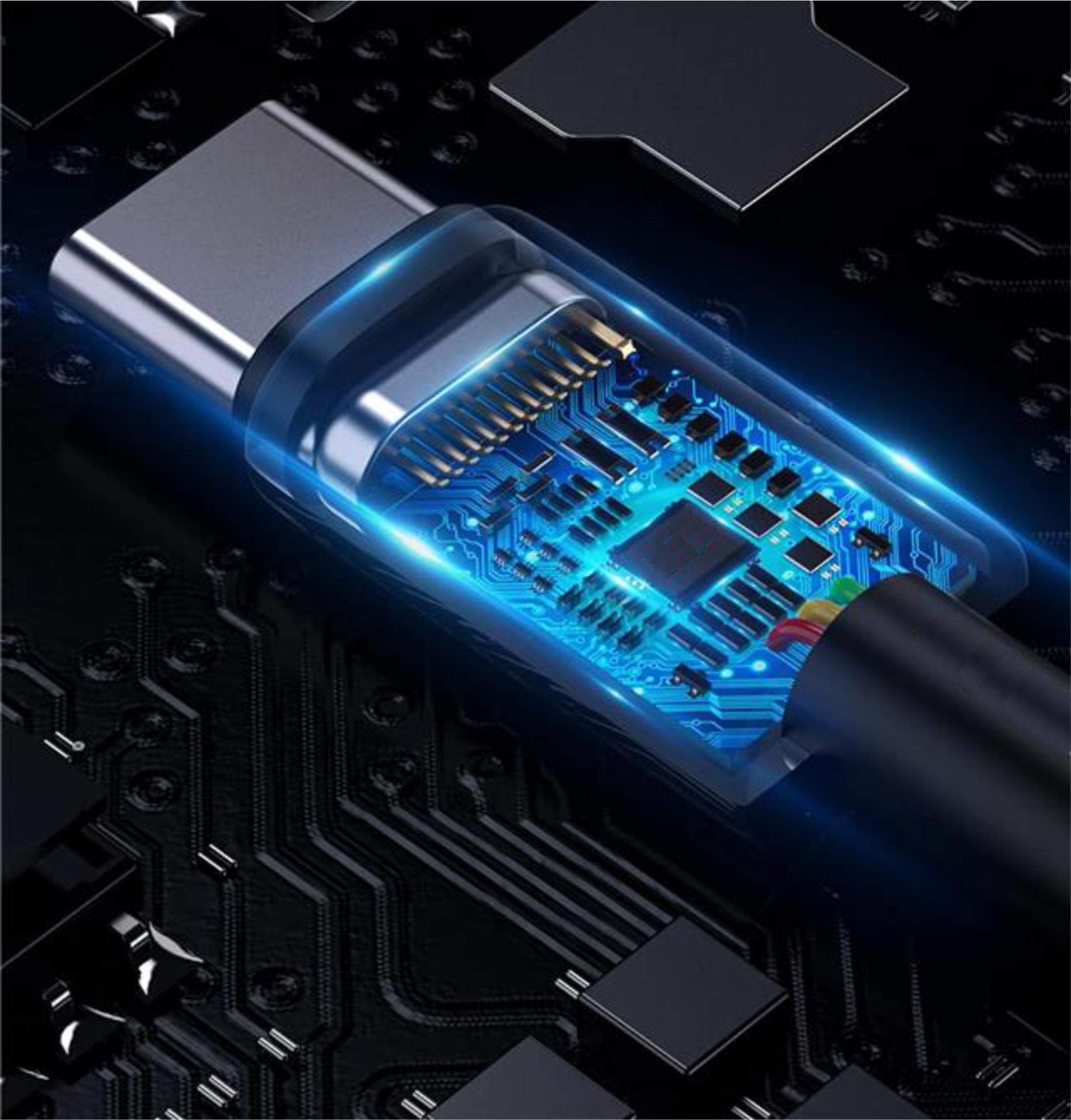 iPEAX textilní kabel USB-A / Lightning 1 m, USB 2.0, černý