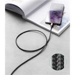 iPEAX textilní kabel USB-C / Lightning 1,5 m, USB 2.0, černý