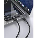 iPEAX TEXTILNÍ KABEL USB-C / LIGHTNING 1M, USB 2.0 ČERNÝ