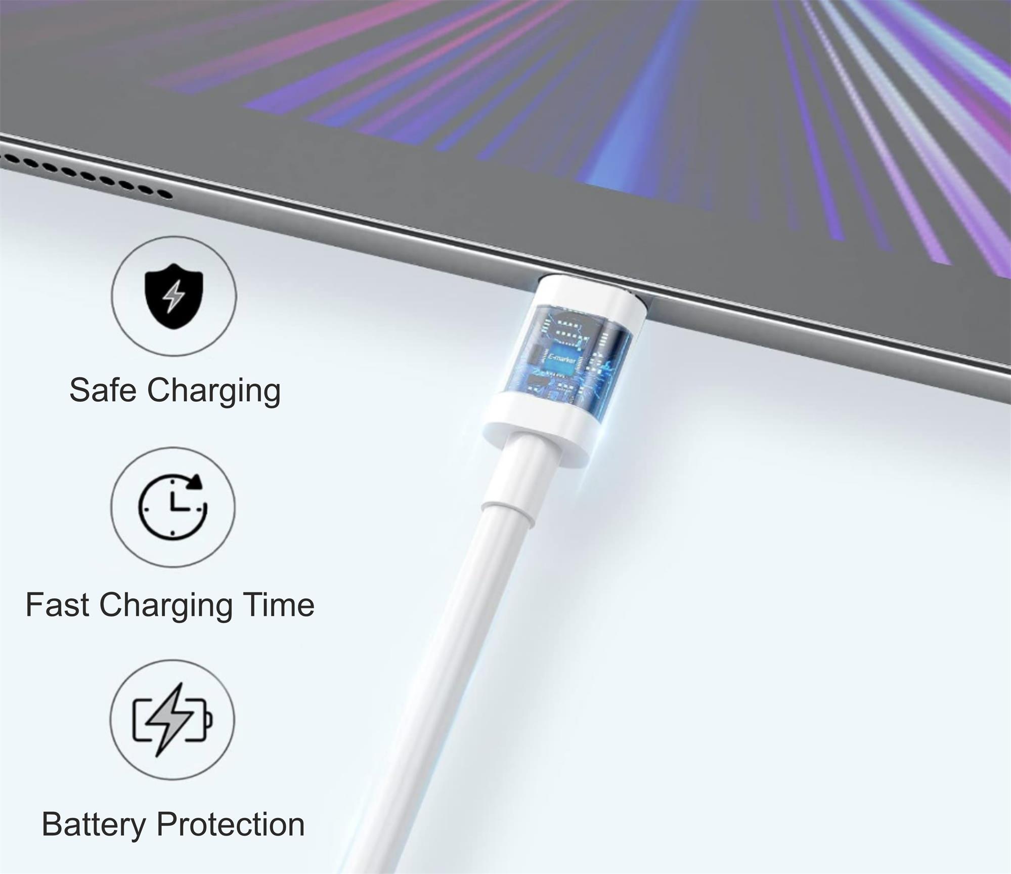 iPEAX TPU kabel USB-A / USB-C 1,5 m, USB 2.0, bílý