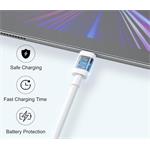 iPEAX TPU kabel USB-C / Lightning 1,5 m, USB 2.0, bílý