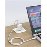 iPEAX TPU kabel USB-C / USB-C 1,5 m, USB 2.0, bílý