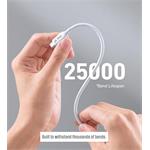 iPEAX TPU KABEL USB-C / USB-C 1,5M, 5A, 100W BÍLÝ
