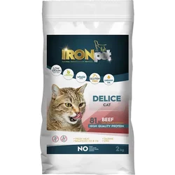 IRONpet Cat Delice Beef (Hovězí) 2 kg granule pro kočky