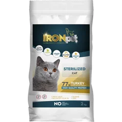 IRONpet Cat Sterilized Turkey (Krůta) 2 kg granule pro kastrované kočky