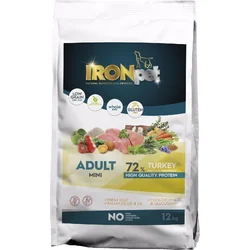 IRONpet Dog Adult Mini Turkey (Krocan) 12kg granule pro psy