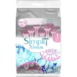 Jednorazové holiace strojčeky Gillette Simply Venus3 Plus Yellow, 12 ks