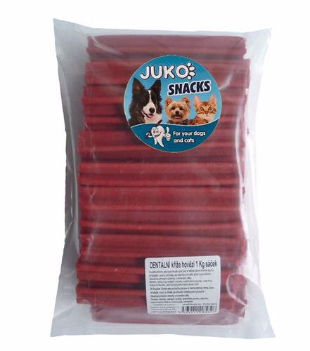 JUKO Snacks Dentální kříž Hovězí 1 kg (cca 47 ks)