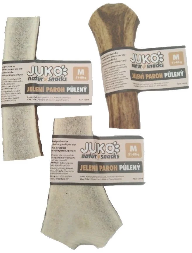 JUKO Snacks Jelení paroh rozpůlený (M)