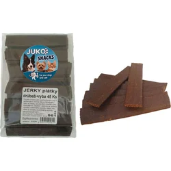 JUKO Snacks Jerky plátky Drůbeží & ryba (45 ks)