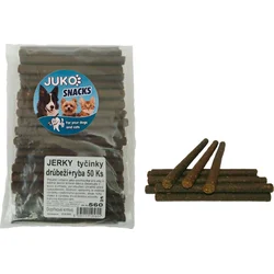 JUKO Snacks Jerky tyčinky Drůbeží & ryba (50 ks)