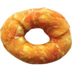 JUKO Snacks Kroužek buvolí obalený kuřecím masem 10 cm (6 ks)