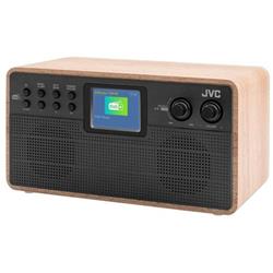 JVC RA-E731B-DAB, čierna/drevo