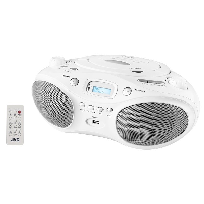 JVC RD-E661W-DAB, biela