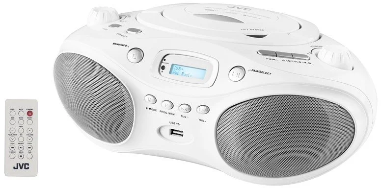 JVC RD-E661W-DAB, biela