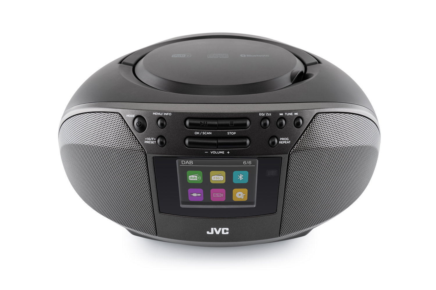 JVC RD-E664B-DAB, černý