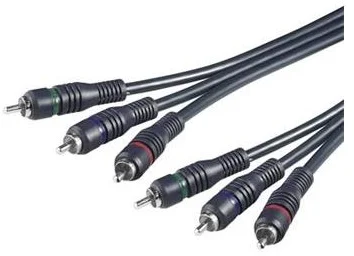 Kábel 3x CINCH-3x CINCH M/M 10m HQ kjackcmm3hq-10