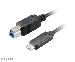 Kábel Akasa USB 3.1 USB-C na USB-B, 1 m