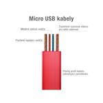 Kábel AVACOM MIC-40R USB na Micro USB, 40 cm, červený