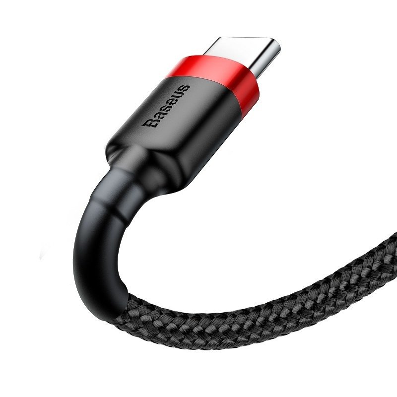Kábel Baseus Cafule USB-C 2A 2 m (červeno-čierny)