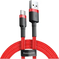 Kábel Baseus Cafule USB-C 2A 2 m (červený)