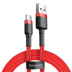 Kábel Baseus Cafule USB-C 3A 1m (červený)